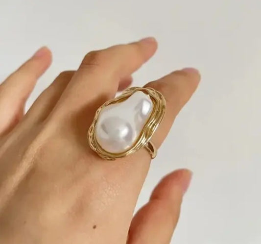 House of Watashi adi Pearl Ring For Women or Girls